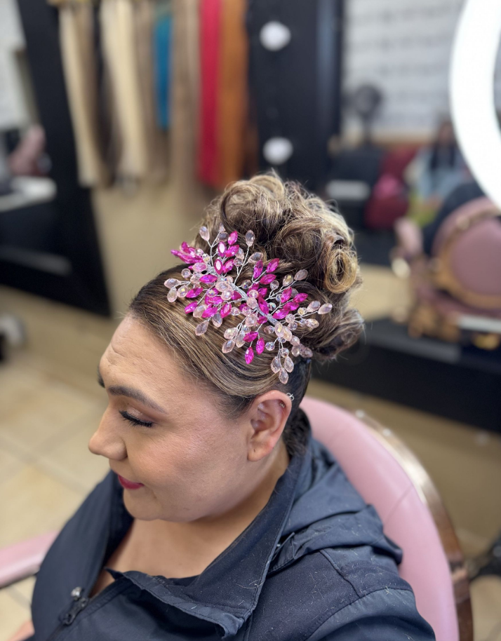 Peinado recogido para evento · Formal updo